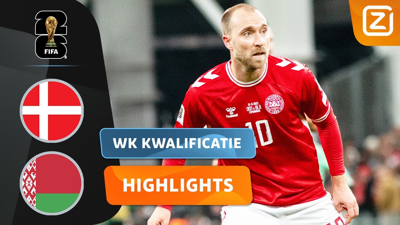 HET BLIJFT SPANNEND TOT HET EINDE IN GROEP C!! 🤯🥵 | Denemarken vs Wit-Rusland | WK 2026 Kwalificatie