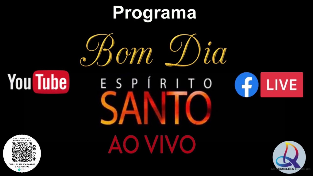 🔴NO AR " PROGRAMA BOM DIA ESPIRITO SANTO" APRESENTAÇÃO PASTOR CARLOS MARTINS.🙏