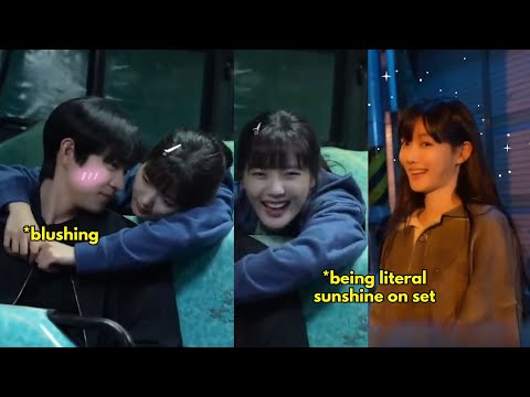 Behind the scenes of this Yoojung and Youngdae is the rom com ver😂 She’s so random on set of #DearX