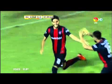 Gol de Nicolas Blandi ( Doblete) - Olimpo 0 Vs 2 San Lorenzo - Fecha 3 - Liga Argentina