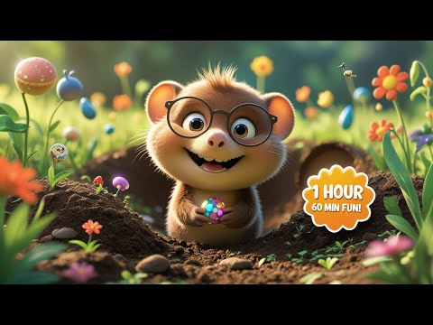 60 minutes of BEST SONGS for KIDS ⛏️ Monty Mole's BIG Underground Hour!