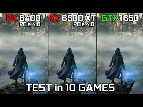RX 6400 vs RX 6500 XT vs GTX 1650 - Test in 10 Games