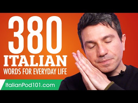 380 Italian Words for Everyday Life - Basic Vocabulary #19