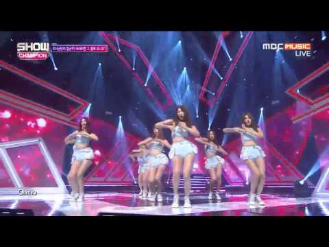 9Muses Comeback Stage "Hurt Locker" Show Champion (7/8/2015)