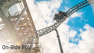 SAW - The Ride at Thorpe Park - POV - Front Row - 4K - 2023 gameplay video by Kat, 2:18 duration
