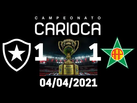 Botafogo 1 x 1 PortuguesaRJ  Melhores Momentos Campeonato Carioca 04/04/2021