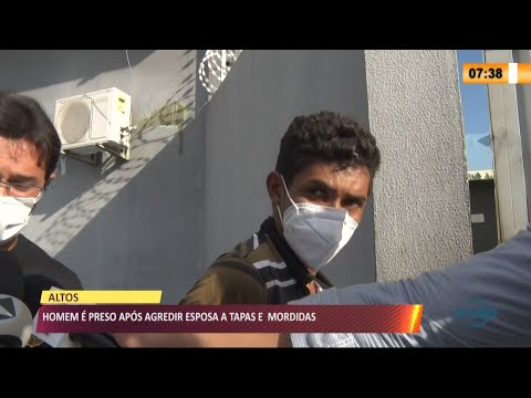 Homem é preso após agredir a esposa com tapas e mordidas 15 04 2021