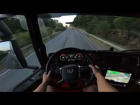 POV Driving Scania S540 - Helsinki Ferry