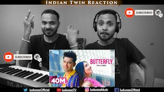 Indian Twin Reaction | Butterfly : Jass Manak | Satti Dhillon | Sharry Nexus | GK DIGITAL | Geet MP3