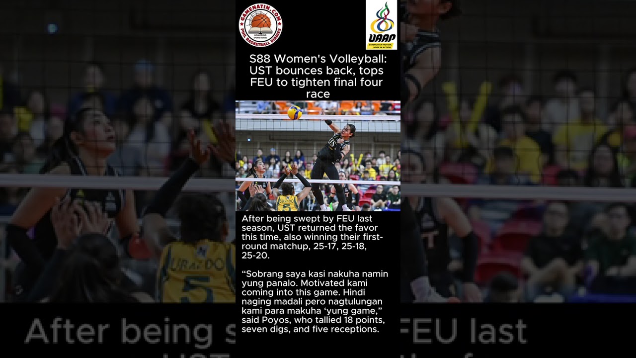 UAAP Women's Volleyball: UST hammers FEU, as Final 4 race tightens up