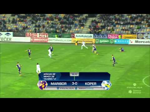 18. krog : Maribor - Koper 4:0, Prva Liga Telekom Slovenije 2014/15
