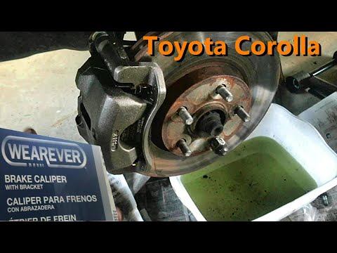 2007-13 Toyota Corolla Brake Caliper with Bracket Replacement - Drivers Side  Front