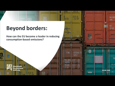 Event | Beyond borders: how can the EU become a leader in reducing consumption-based emissions?