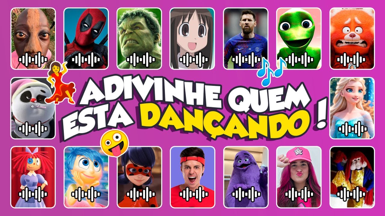 ADIVINHE QUE ESTÁ DANÇANDO?💃🏻🎵 Emilly Vick, Enaldinho, Bamboo Panda, Alegria | 🐶 #trending