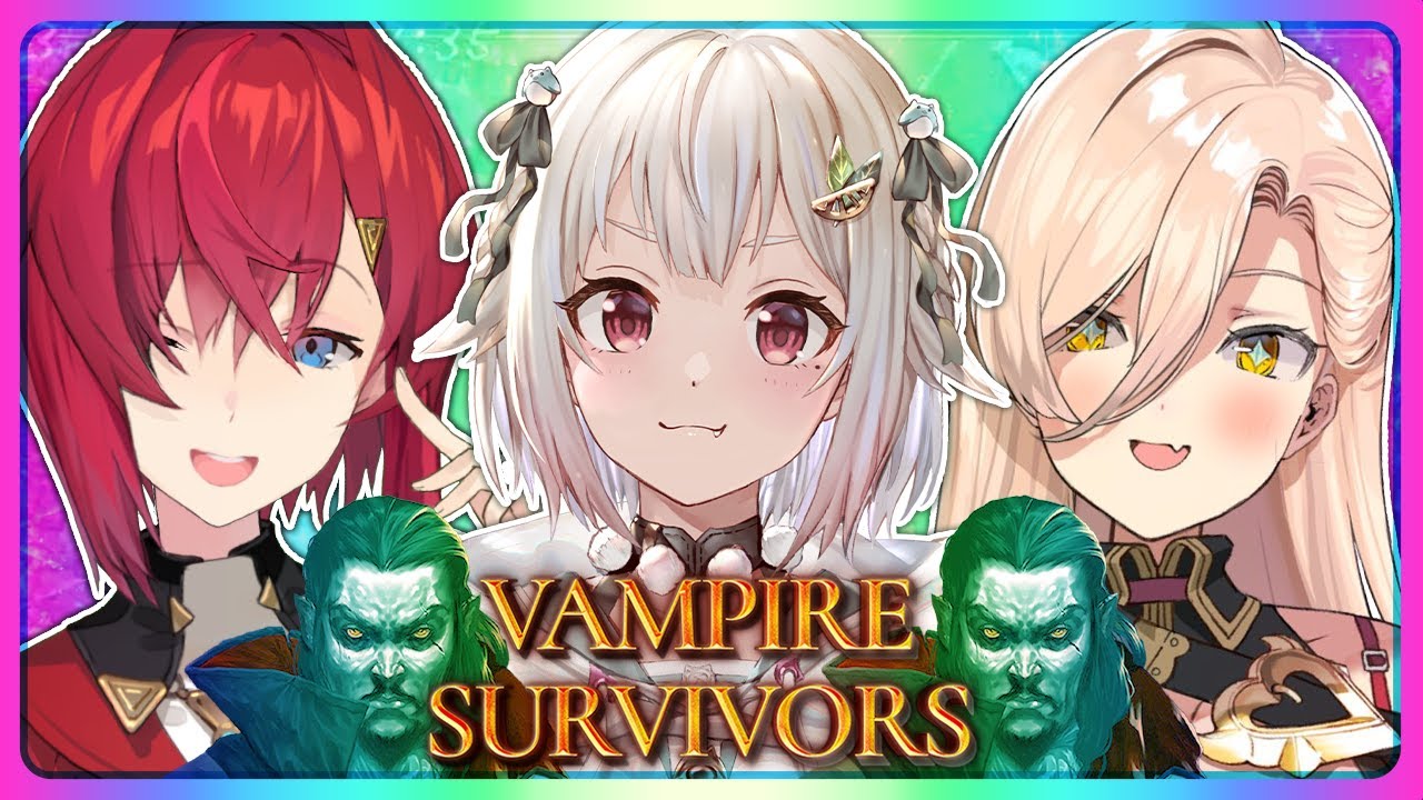 【Vampire Survivors】乳毛山(旧) VS 吸血鬼【にじさんじ／アンジュ・カトリーナ／葉山舞鈴／ニュイ・ソシエール】