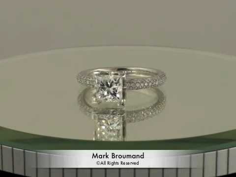 2.41ct Princess Cut Diamond Engagement Anniversary Ring- Mark Broumand