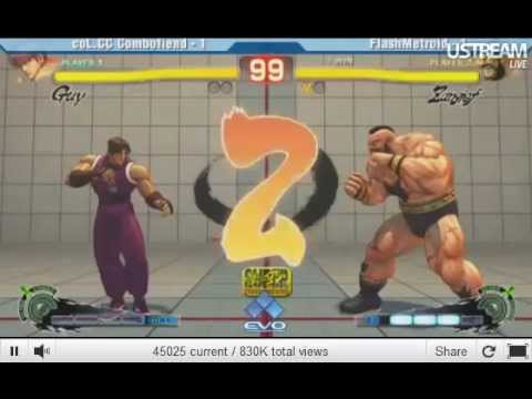 EVO 2011 - SSF4 AE - ComboFiend (Guy) vs. Flash Metriod (Zangief)