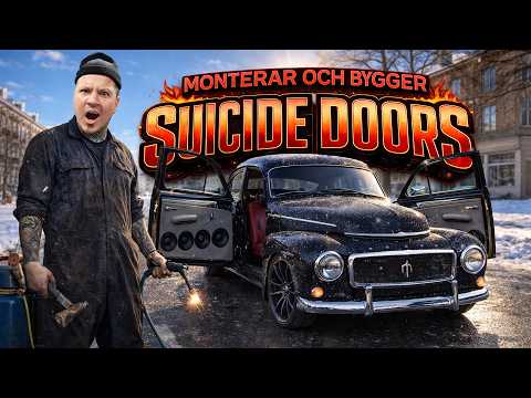 Bygger & Monterar Självsmordsdörrar På PVn - Totalrenovering av PV 544 Från 1964