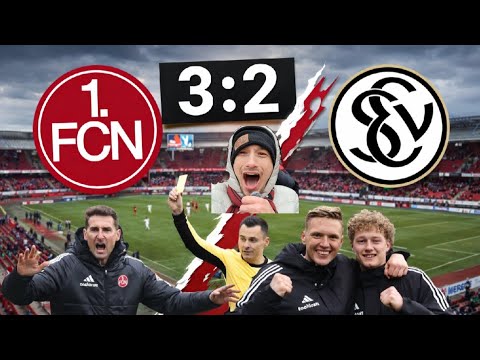 Emotionale Achterbahnfahrt: Der verrückte Clubsieg 1. FC Nürnberg vs. SV Elversberg🔥#1fcnürnberg 