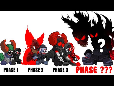 FNF Comparison - All Phases Character Battle Hank VS Tricky - Friday Night Funkin' Animation