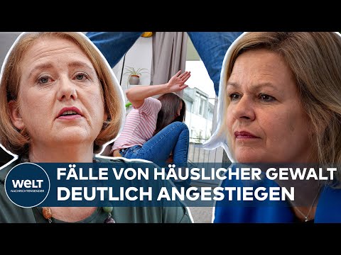 HÄUSLICHE GEWALT: Nancy Faeser und Lisa Paus stellen Lagebild in Deutschland vor | WELT Thema