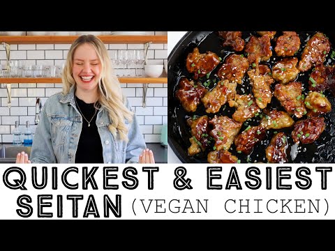 Quickest & Easiest Seitan Recipe (Vegan Chicken)