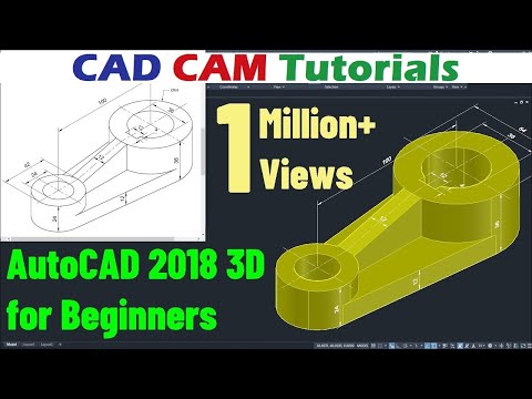 AutoCAD 2018 3D Tutorial for Beginners Video