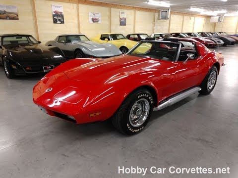 1973 Red Corvette Stingray For Sale 4spd Video