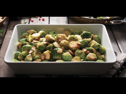 Roasted Brussel Sprouts & Potatoes in the Wolf Dual Fuel Range Oven on Convection Mode