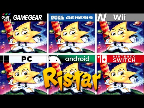 Ristar (1995) Game Gear vs Sega Genesis vs Wii vs PC vs Android vs Switch | Full Graphics Comparison