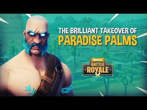 Ninja and Friends Takeover Paradise Palms!! - Fortnite Battle Royale Gameplay
