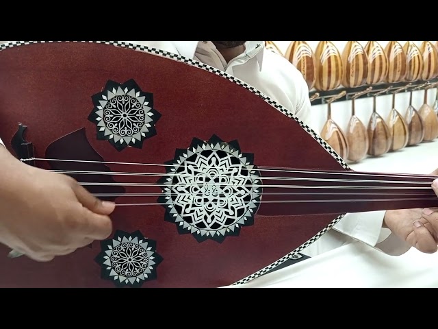 عود موسيقي احترافي نص لوكس ( مبطط ظهر صغير ل البنت...