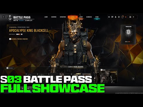 ALL NEW Black Ops 6 Season 3 BATTLE PASS TIERS & REWARDS! (Tier 1-100 FULL SHOWCASE!)