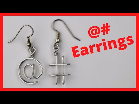 How to Make Hashtag Earrings Tutorial