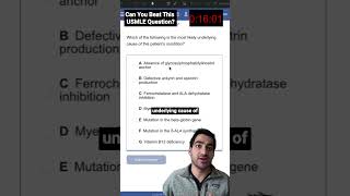Most Students Miss This USMLE Anemia Pattern  #shorts #medstudent #usmle