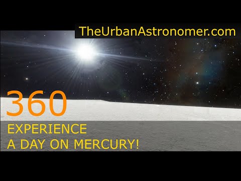Experience a day on Planet Mercury | Space Engine 360° Video VR