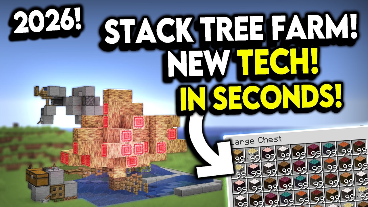 15,000 Logs in 5 Minutes! Insane All Wood Farm for Minecraft 1.21 ...