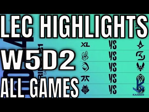 ALL GAMES Highlights | LEC Spring 2021 Groups Week 5 Day 2