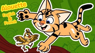 🎶 Alouette Song in English &amp; French | Bilingual Nursery Rhyme for Kids