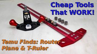Unbelievable Bargains: Testing Temu's Router Plane & T-Ruler for DIYers!