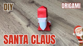 Origami 3D Santa Claus Tutorial🎅 | DIY Christmas Craft Santa From Paper Easy | Origami Santa Claus
