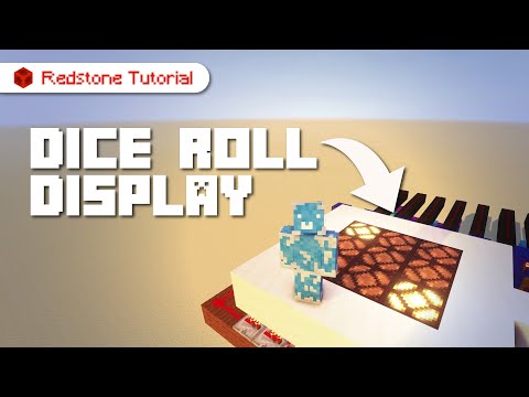 Minecraft Redstone Random Dice Roll Display