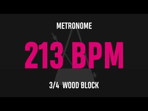 213 BPM 3/4 - Best Metronome (Sound : Wood block)