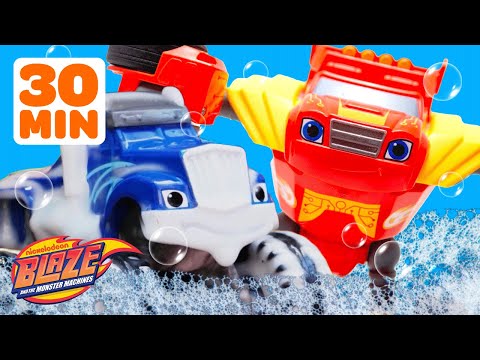 Blaze TOYS Car Washes, Transformations, & Rescue Missions! 🚗🧼 | Blaze and the Monster Machines