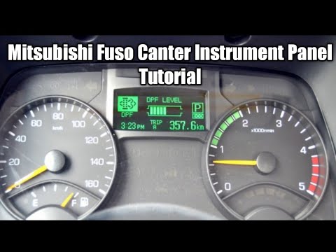 Mitsubishi Fuso Canter Instrument Display Tutorial - Dashboard