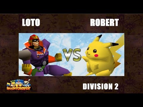 Smashtoberfest D2 - Loto (Falcon) Vs. Robert (Pikachu) Super Smash Bros - SSB64