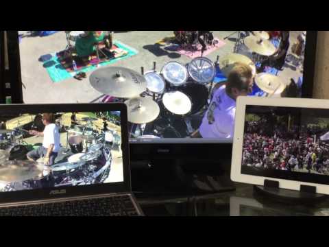 1000人ROCK FES. GUNMA ドラマーアングル with 公式動画　BOOWY B・BLUE & DREAMIN