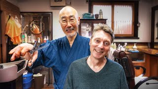 💈 Haircut, Hair Wash & Head Massage: Relaxing Japanese Barber Artistry In 1920s Yamaguchi Barbershop