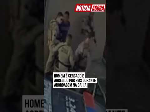 Câmera registra abordagem da PM com tapa e disparos em Ipiaú; veja