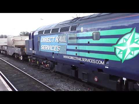 37605-37606 Sellafield Heysham Flasks at Bare Lane 27th November 2012
